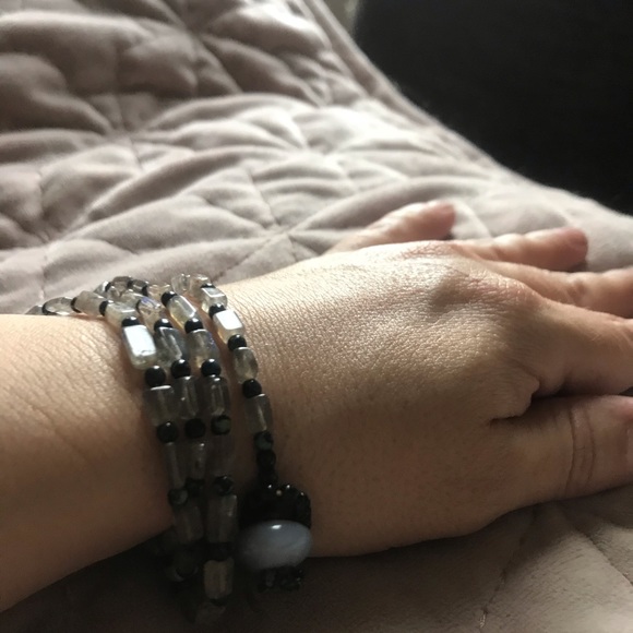Labradorite necklace or wrap bracelet